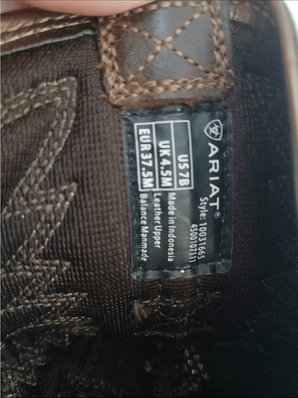 Ariat Chocolate Brown Leather Cowboy Boots - Picture 2 of 2